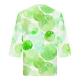 thumbnail image 5 of Chemises à Manches Longues pour Femmes Grande Taille Chemises d'Été à Manches Longues Col en V Hauts Décontractés Blouse Imprimée Régulière Chemises à Manches Longues pour Femmes Hauts d'Été Tendance 2023 Hauts pour Femmes, 5 of 5