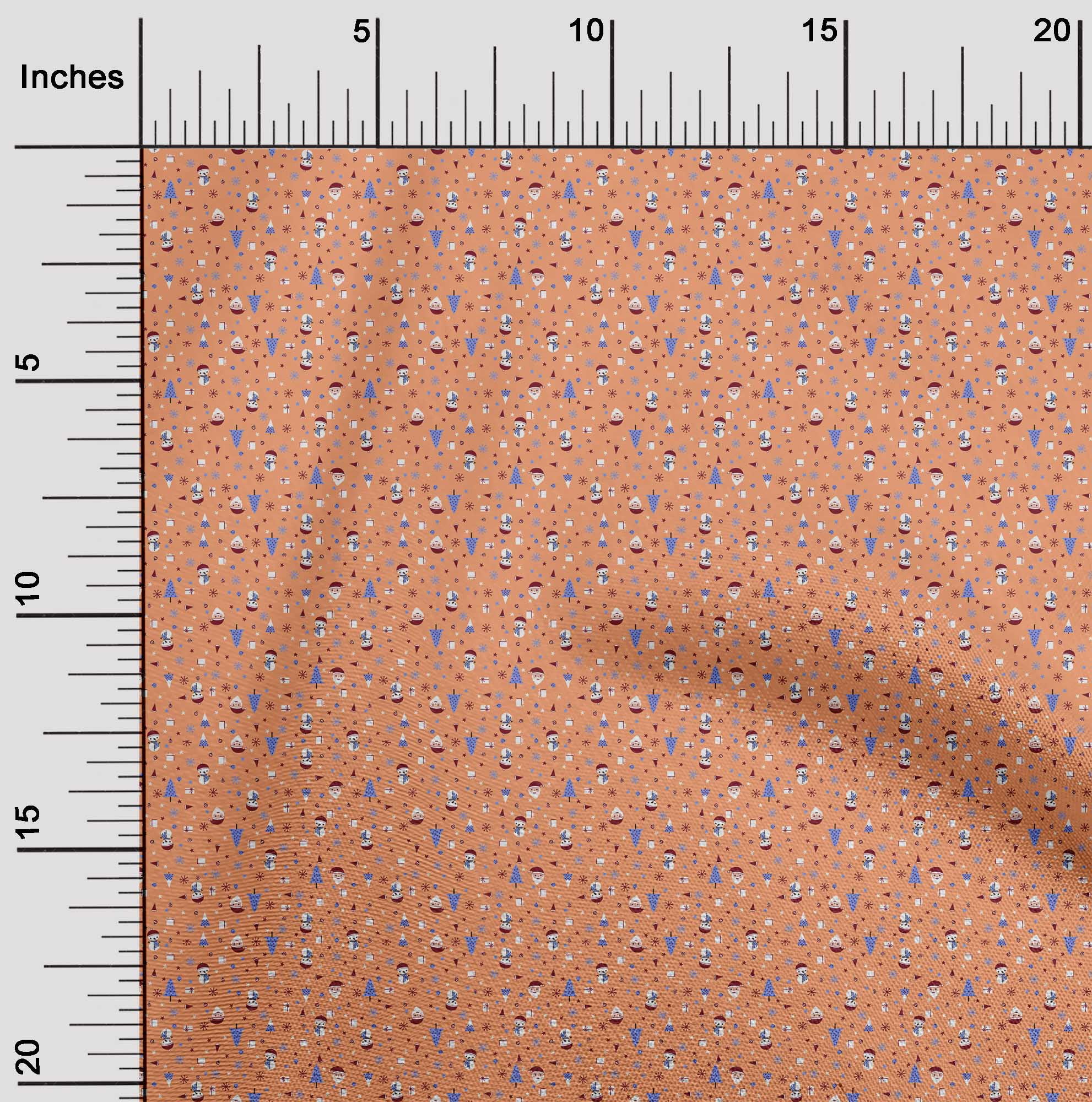 oneOone Velvet Orange Fabric Christmas Craft Projects Decor Fabric Printed By The Yard 58 Inch Wide