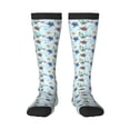 thumbnail image 2 of Lsque Turtle Printed Crew Socks Men's Women's LightWeight Thin Casual Calf Socks ,Knee High Socks,Cotton Socks, 2 of 9