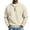 Beige#mens cool sweatshirts, variant on Dazajoo Sweatshirt Quarter Zip Men Fall Winter Cozy Waffle Sweatshirts Casual Long Sleeve Stand Collar Lightweight Vacation Hiking Pullover Top Green,XL