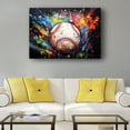 thumbnail image 2 of Baseball Wall Art Colorful Sport Poster Nature Poster Decoration Print on Canvas Pictures for Bedroom Artwork for Bathroom Vertical Wall Hanging, 2 of 6