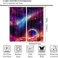 thumbnail image 4 of Galaxy Starry Night Curtains for Kids, Universe Fantasy Nebula Window Treatments for Living Room Outer Space Star Cosmos Blockout Window Drapes for Boys Girls Bedroom 84x84in, 4 of 6