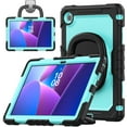 thumbnail image 2 of For Lenovo Tab TB-311XU/K10C TB-311FU Case 10.1 inch, 360 Rotating Shockproof Cover with Stand, Handle, Shoulder Strap, Sky Blue Panel, 2 of 7