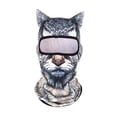 thumbnail image 2 of Pasamontañas para animales, mascarilla cómoda, resistente al viento, para esquí Gato negro, 2 of 9