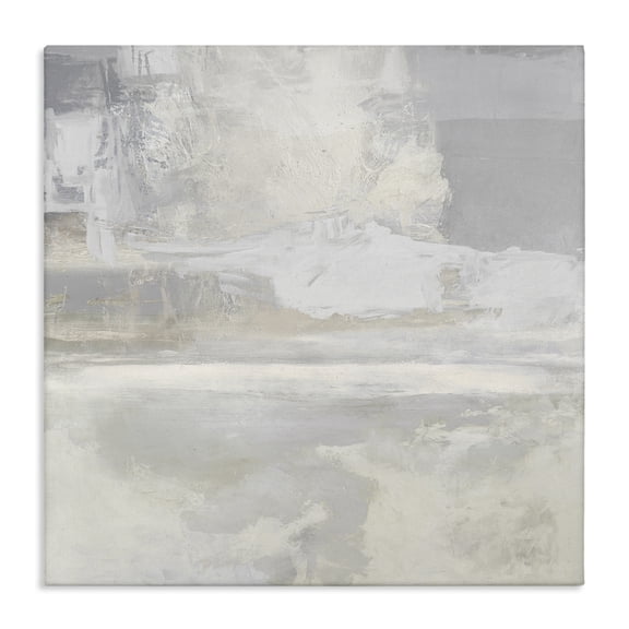 Stupell Industries Modern Serene Abstraction of Grey Canvas Art, 17 x 17, by Rachel Springer