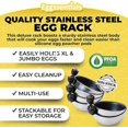 thumbnail image 5 of KAIYANG Escalfador de huevos | Rejilla para huevos de acero inoxidable | 6 tazas para escalfar huevos | Antiadherente sin PFOA, 5 of 5