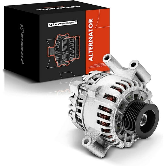 A-Premium Alternator with 12V 110A for Ford F250 F350 F450 F550 Super Duty, Excursion - V8 7.3L