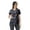 Blue, variant on Womens Wrap Style Shirt Tunic Cotton Casual Button Down Classic Collar Top