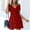 B162 Red womens summer Dress clearance under $5, variant on Wuchoa Women's Summer Spring Plus Size Aline Mini Dress Button Short Sleeve T Shirt Dress Petite Dresses Solid Color V Neck Cute White Vestidos Casuales Para Mujer