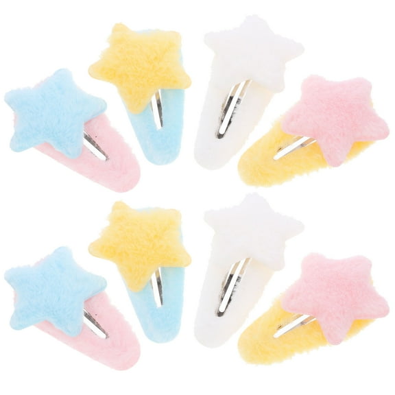 PTOOTP Snap Clips for Girls Hair Clip Assorted Color 8Pcs