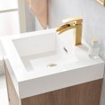 thumbnail image 6 of Huesca 18" Single Sink Bathroom Vanity Natural Oak Wood White Top With Mirror, 6 of 10