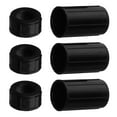 thumbnail image 4 of DEMACRIO Flute Interface Protection Cover 3 Sets Black Plastic Snug Fit for Music Practice Prevent Scratches 1.2x0.5in, 4 of 8
