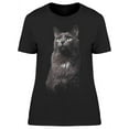 thumbnail image 1 of Portrait Of Charming Gray Cat  T-Shirt Women -Image by Shutterstock, Female Small, 1 of 2
