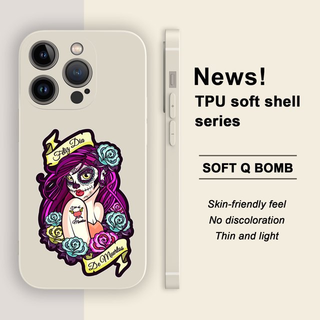 Actualice la protección de su iPhone con una cubierta de teléfono de TPU a prueba de golpes, única y vibrante, con estampado de dibujos animados