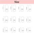 thumbnail image 2 of 24 uñas postizas francesas con punta blanca, uñas postizas cuadradas medianas, uñas postizas con punta francesa, uñas postizas de cobertura total de color rosa (tipo pegamento), 2 of 4