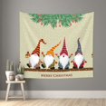 thumbnail image 2 of Balery Christmas Card With Gnomes Pattern Tapestry 60x51 Inches - Large Wall Hanging Tapestry for Bedroom, Living Room, Dorm Decor - Artistic and Aesthetic Room Decor, 2 of 9