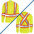 thumbnail image 6 of JORESTECH 5-Pack Hi-Vis Long Sleeve Safety Shirt, Two-Toned, CSA/ANSI Class 1 (Yellow, 4XL), 6 of 9