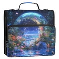 thumbnail image 5 of FORMRS Zipper Binder with Shoulder Strap 2-inch Ring 500 Sheet Capacity File Bag, Beautiful Floral Moon, 5 of 5