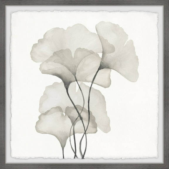 Marmont Hill Ginkgo Biloba Leaves Framed Wall Art