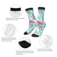thumbnail image 3 of Rocae Flamingo for Girls Boys Crew Socks,Children's Socks, Kids Socks, Toddler Socks: Daily Wear with Kids School Uniform, 3 of 5
