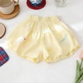 thumbnail image 6 of Virmaxy Solid Color Bow Bubble Shorts Soft Elastic Waist Casual Summer Bloomers Cute Versatile Play Shorts for Daily Wear and Outdoor Activities, 3-8Y, 6 of 8