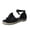 Black, variant on Vedolay Cute Sandals Womens Wedge Sandals Flower Elastic Ankle Strap Casual Sandals Rhinestone Platform Casual Sandals,Black 7.5