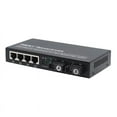 thumbnail image 1 of Gigabit Ethernet Fiber Switch SC Singlemode 20KM 2 SC Fiber 4 RJ45 Port 100/1000M Fiber Optical Media Converter US Plug, 1 of 7