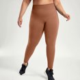 thumbnail image 2 of GEWSEY High Waisted Tummy Control Compression Yoga Pant for Women Petite to Plus Size Womens Leggings Non See Through (Coffee, XL), 2 of 9