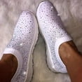 thumbnail image 3 of Star Home Glitter Slip-on EVA Elastic Topline Mesh Women Sneakers Sports Shoes for Gym, 3 of 5