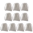 thumbnail image 4 of EeaseCA 10pcs 9x7cm Lint Drawstrings Pouches Small Jewelry Storage Pouches Sundries Gift Pouches (Grey), 4 of 7