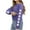 Purple, variant on NAISIBABY Girls Long Sleeve Shirts, Floral Prints Pullover Crew Neck Casual Tops Green 10-11T