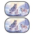 thumbnail image 2 of KUIFORTI Wolf Car Window Shades for Baby Boy, Kids Car Accessories Interior Decor Cling Car Window Covers for Privacy Camping Travel, 2 of 6