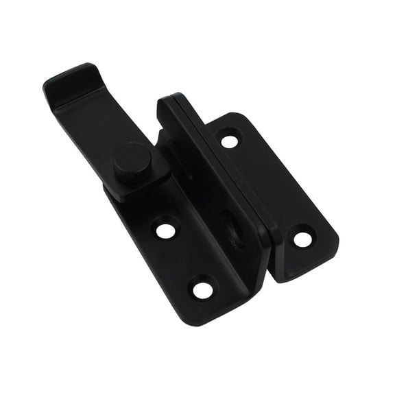 TOP-MAX Slide Bolt Door Lock Stainless Steel Door Latch Small Padlock (Black Left)