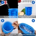 thumbnail image 2 of Molde para cubitos de hielo, cubeta de hielo de silicona con tapa (2 en 1), bandejas de hielo de fácil liberación tipo prensa, máquina para hacer cubitos de hielo para cócteles congelados, 2 of 5