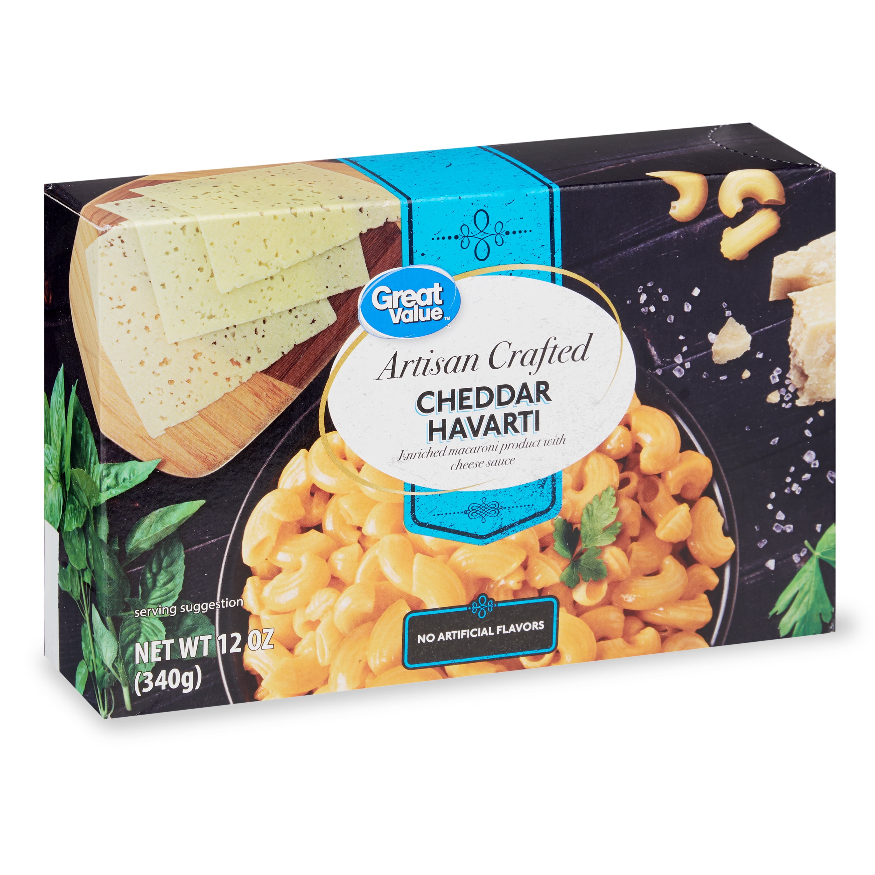 Great Value Artisan Crafted Havarti Cheddar Macaroni & Cheese, 12 oz
