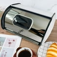 thumbnail image 6 of Pekkaxy Iron Bread Box, 13.6 x 9.1 x 5.7 in, Locks in Freshness for Crispy Bread, Ideal for Home Kitchens and Cafes, 6 of 9