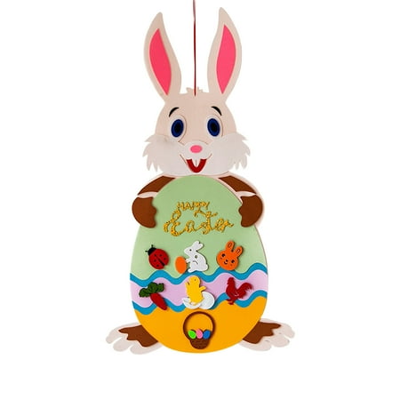 

Wozhidaoke valentines day decor Easter Rabbit Chickens Blanket Hangging Children DIY Pendant Venue home valentines day gifts