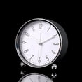 thumbnail image 3 of Bienvenido Reloj Despertador de Metal con números 3D y Esfera de 10,2 cm, sin tictac, Relojes de Mesa analógicos silenciosos con luz Nocturna, mesita de Noche para niños, Dormitorio, Oficina, 3 of 6