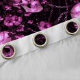 thumbnail image 4 of Homewish Purple Sugar Skull Kitchen Curtains,Spooky Halloween Black Out Curtains Pack of 2 (42x63 Each),Flower Living Room Curtains, 4 of 6