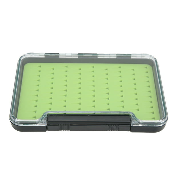 Fly Fishing Box Portable Transparent Impact Resistance Waterproof Silicone  Fly Box for Outdoor Fishing 96x17x140mm/3.78x0.67x5.51in 
