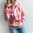 thumbnail image 2 of Sweat à Capuche pour Femmes, Imprimé Tie-Dye, Manches Longues, Poche, Ample, 2 of 9