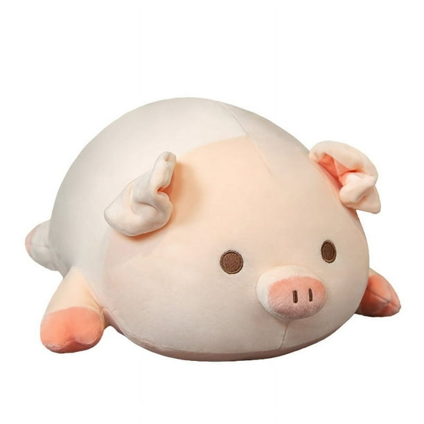 Peluche de cerdo de 15.7 pulgadas Kawaii Plushies, almohada linda de cerdo, almohadas de peluche de animales de peluche, almohada para abrazar, juguete de peluche de cerdo de peluche suave y gordo pa