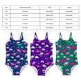 Toddler Swimsuit Girl Size 100 Dinosaur Printed OnePiece Beach Sport Swimwear Upf 50+ ' Spa