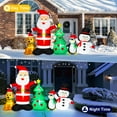 thumbnail image 6 of Firstness 6ft Christmas Inflatable,Christmas Blow ups Santa Snowman Xmas Tree Penguin Dog with LED Lights, Outdoor Decoration for Yard Garden Party, 6 of 11
