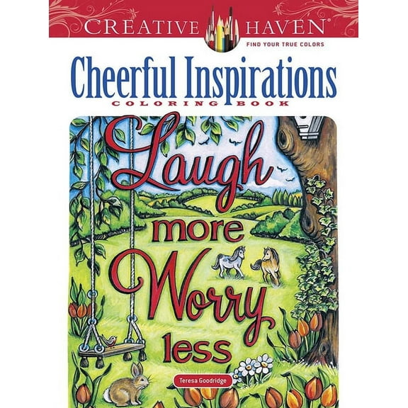 Adult Coloring Books: Calm Creative Haven Cheerful Inspirations Coloring Book, (Paperback)