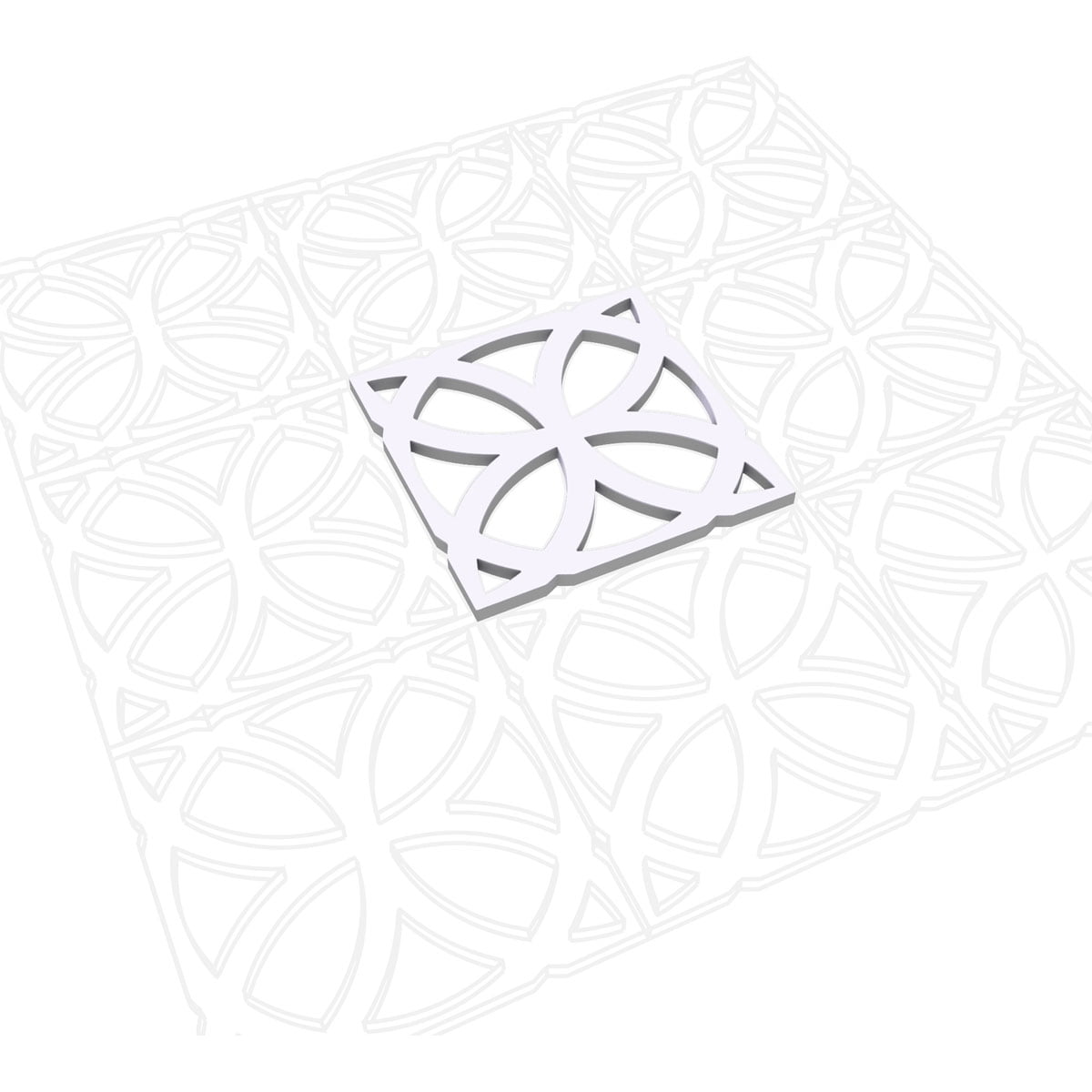 Extra Small Daventry Decorative Fretwork Wall Panels in Architectural Grade PVC