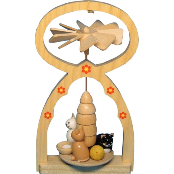 Alexander Taron 5" Richard Glaesser Cats Christmas Pyramid