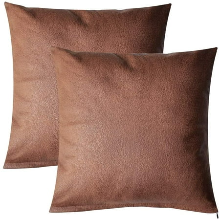 Faux Leather Pillow Covers, Faux Leather Toss Pillows