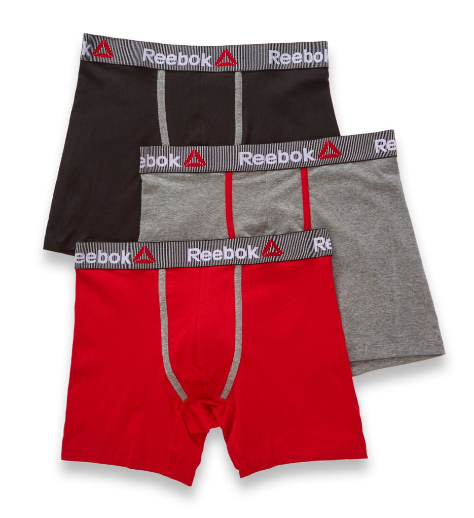 Reebok - Men's Reebok 173PB17 Stretch Boxer Briefs - 3 Pack - Walmart ...