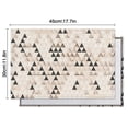 thumbnail image 5 of Beige Geometric Triangle Pattern Summer Placemats Table Placemats Set Of 6-Linen Kitchen Washable Placemats Table Mats 11.8"x17.7"Non-Slip Heat Resistant, 5 of 5